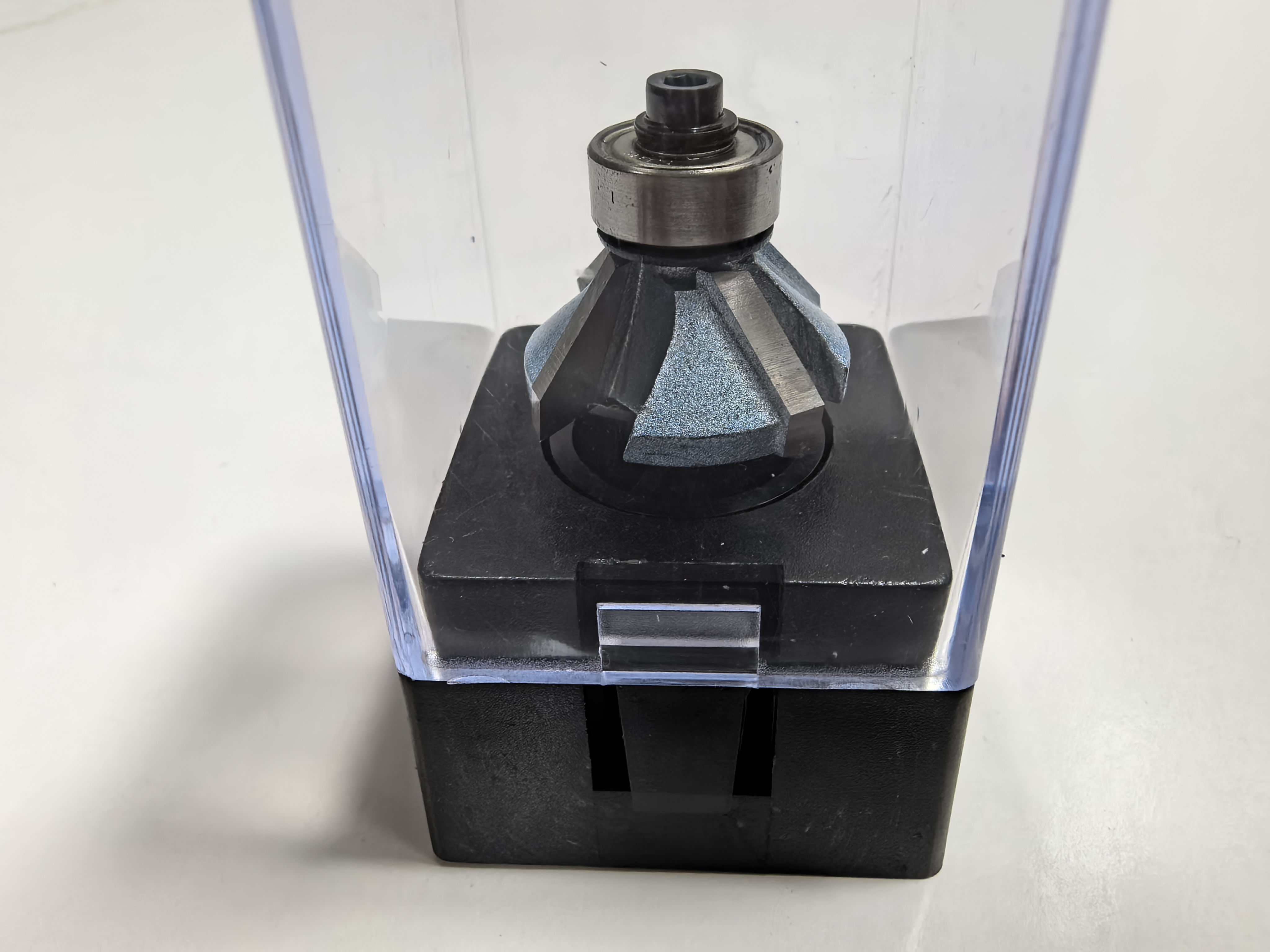 woodworking router bit (4-flute bevel trim bit) Broca enrutadora para carpintería (broca biselada de 4 flautas)